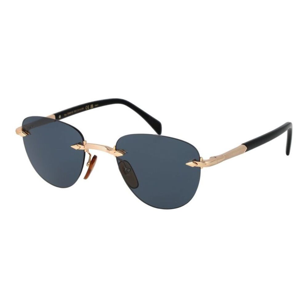 David Beckham Rose Gold Metal Men's Sunglasses
